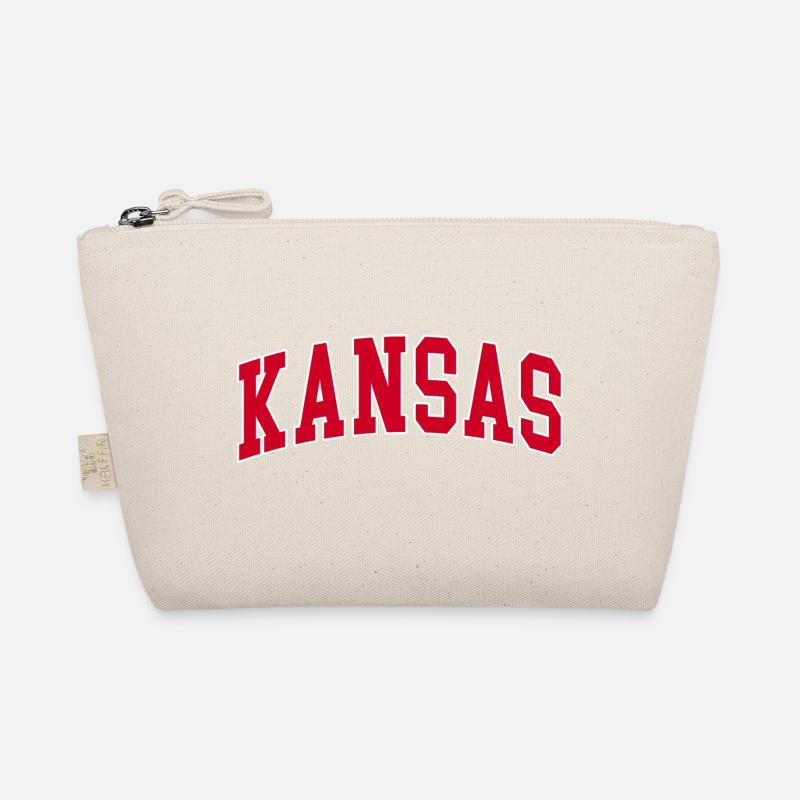 Kansas red white Organic Pouch
