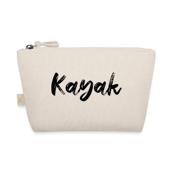 Retro Graphic Kayaking Kayak Canoe Rowing Rower Pa - Bio-Täschchen - Natur - Vorne