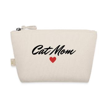 Cat mom Cat lover Geschenkidee - Bio-Täschchen - Natur - Vorne