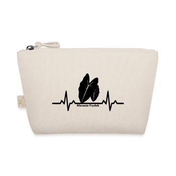 Alocasia Frydek T-shirt - Organic Pouch - nature - Front