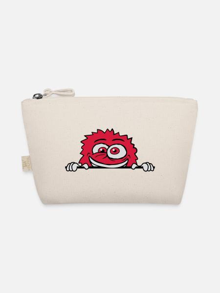 Nervous breakdown monster shield crazy - Organic Pouch - nature - Front