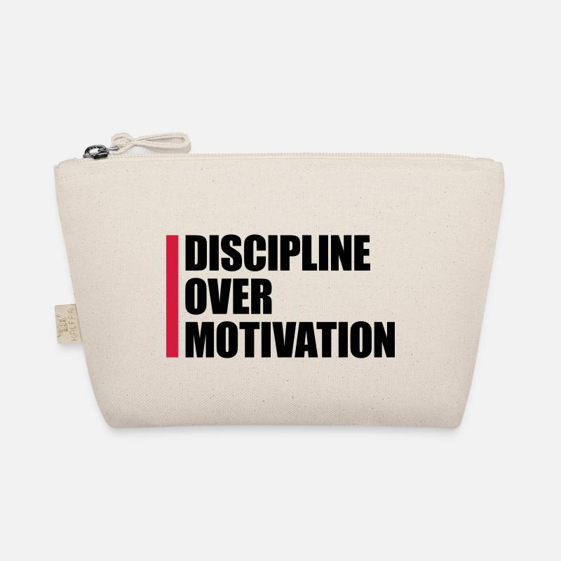 discipline over motivation quote Organic Pouch