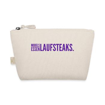 MODELS essen Lauf STEAKS +++ Funny and New Design! - Bio-Täschchen - Natur - Vorne