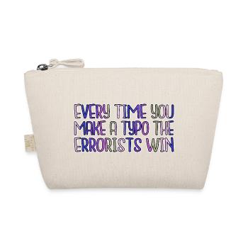 Bicycle Quote Christmas Bookworm Geek Drive - Organic Pouch - nature - Front