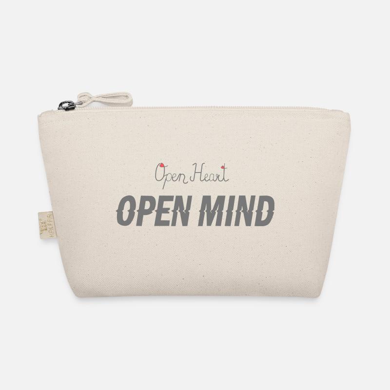 Open heart -Open mind - Bio-Täschchen - Natur
