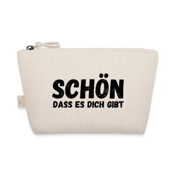 Schön, dass es dich gibt - Bio-Täschchen - Natur - Vorne