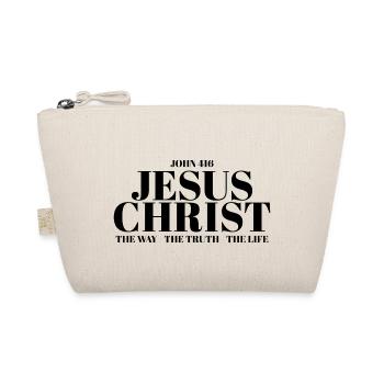 Jesus Christ Bible Christian Christian Cross - Organic Pouch - nature - Front