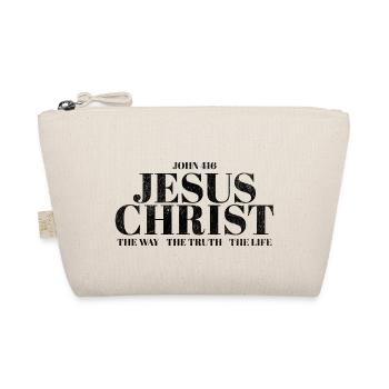 Jesus Christ Bible Christian Christian Cross - Organic Pouch - nature - Front
