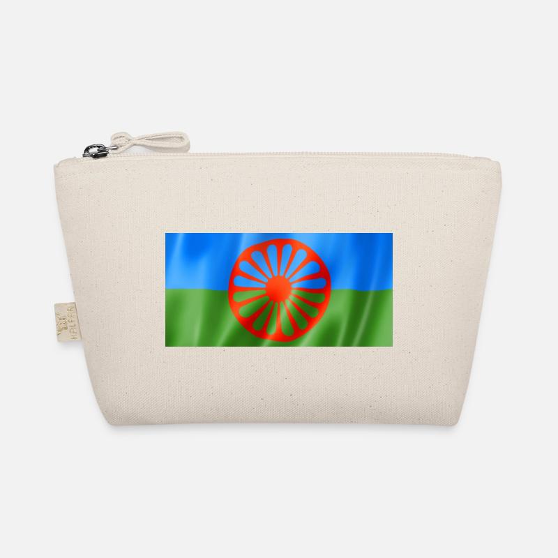 Drapeau rom et sinti - Design flottant Trousse biologique