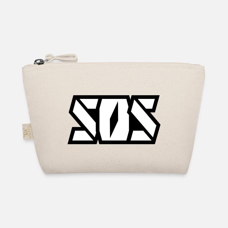SOSonline.ch lettering white Organic Pouch