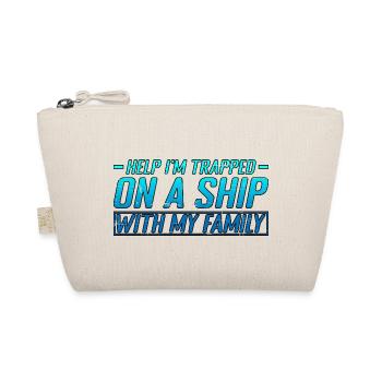 Help I'm Trapped On A Ship With My Family 8 - Organic Pouch - nature - Front