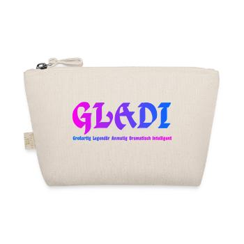 GLADI Großartig - Bio-Täschchen - Natur - Vorne
