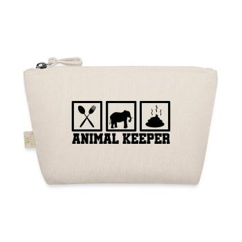 Retro Graphic Animal Keeper Zoo Keeper Animal Love - Bio-Täschchen - Natur - Vorne