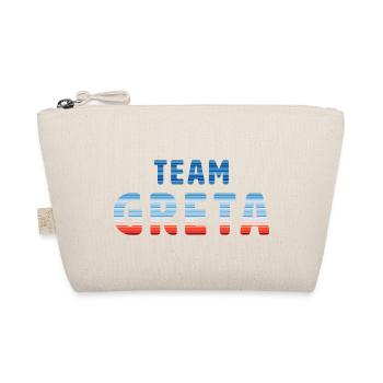 Team Greta | Warming Stripes - Bio-Täschchen - Natur - Vorne