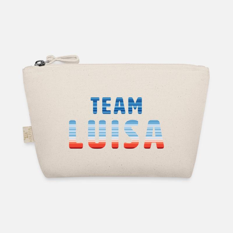 Team Luisa | Warming Stripes - Bio-Täschchen - Natur
