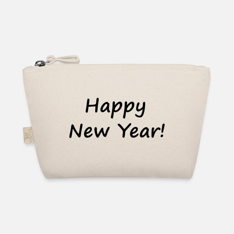 Happy New Year - Bio-Täschchen - Natur