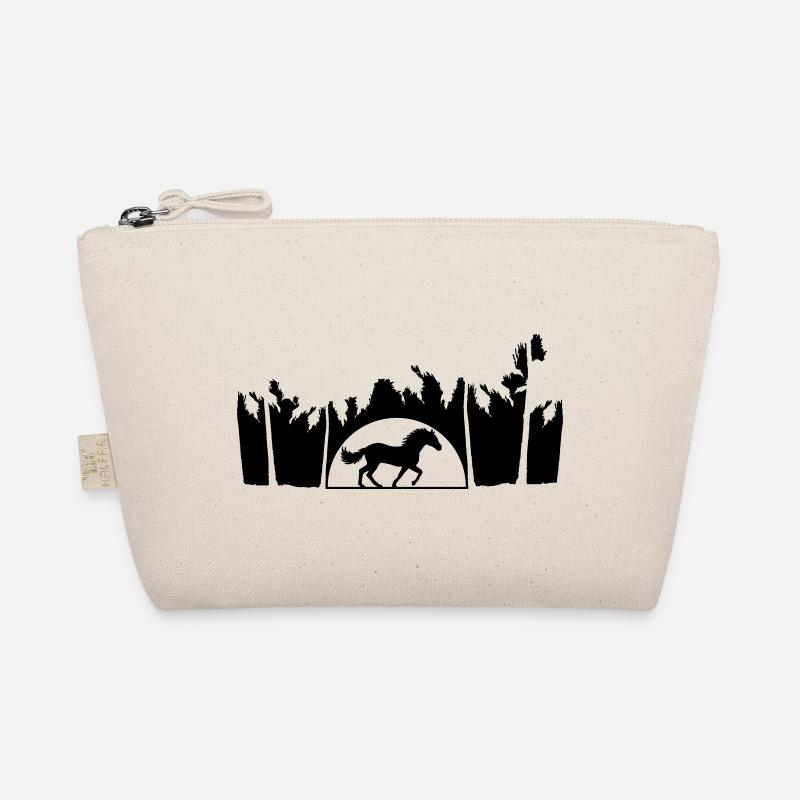 Strand Palmen Sonne Pferd Bio-Täschchen