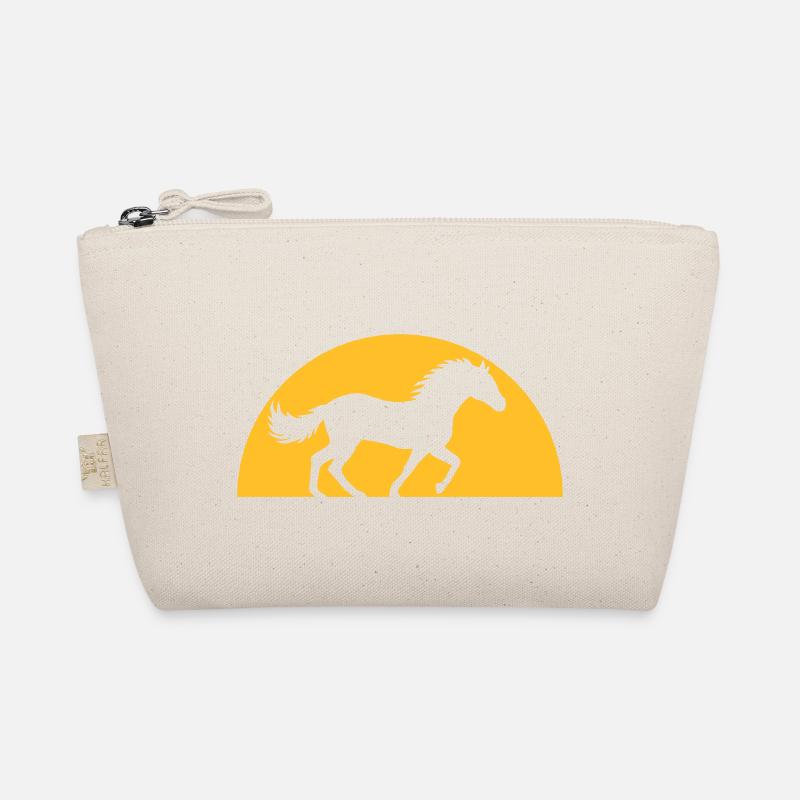 Abend Sonne Pferd Horizont Bio-Täschchen