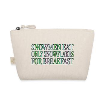 Funny quote Dinosaur Christmas Tree - Organic Pouch - nature - Front