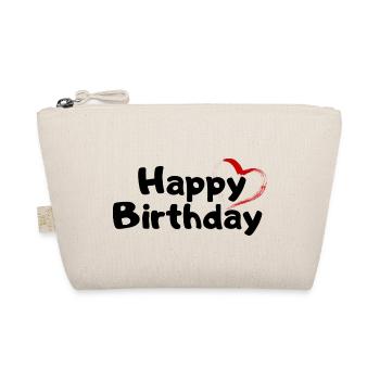 Happy Birthday Birthday Greeting Birthday Gift - Organic Pouch - nature - Front