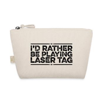 I'd Rather Be Playing Laser Tag Lasergame Lasertag - Bio-Täschchen - Natur - Vorne