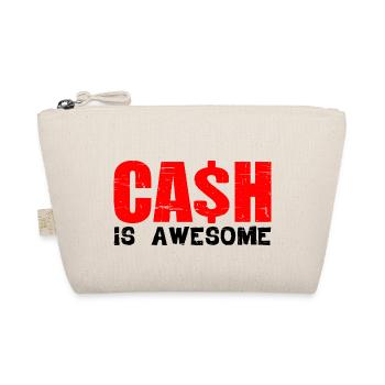Cash Is Awesome 8 - Organic Pouch - nature - Front