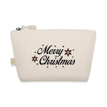merry christmas - Bio-Täschchen - Natur - Vorne