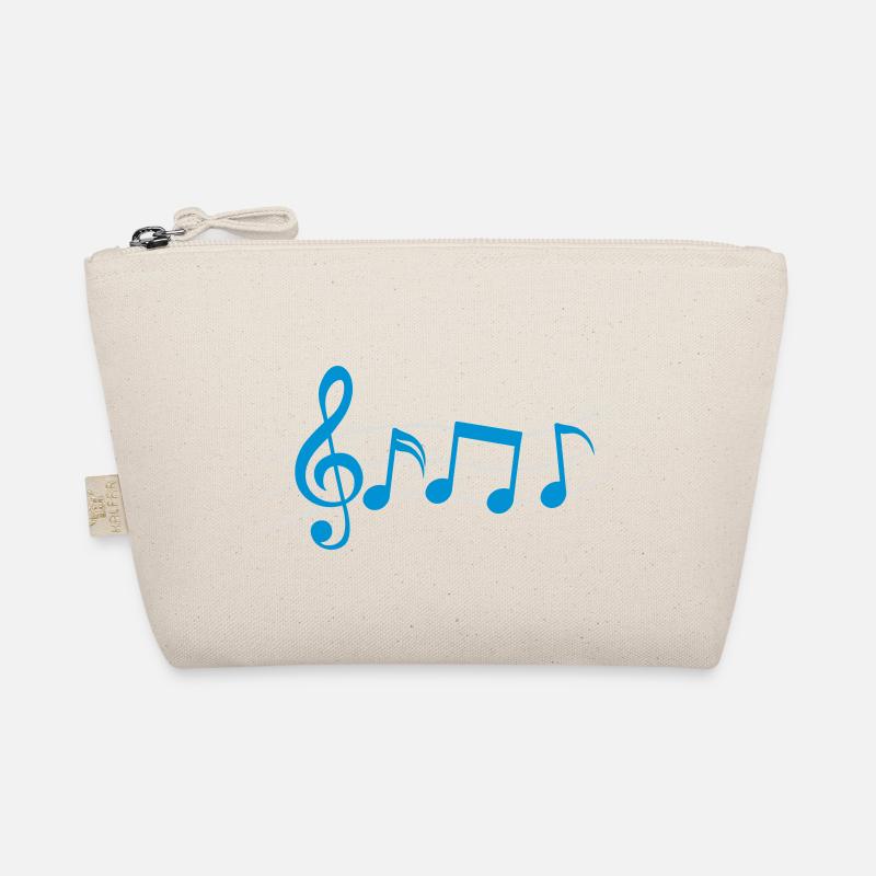 Logo Symbole Musik Noten - Bio-Täschchen - Natur
