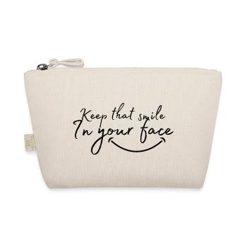 Keep that smile in your face - Organic Pouch - nature - Front