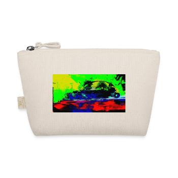 Neon Abstract Retro Car Design Coop Artist BiBi-2 - Organic Pouch - nature - Front