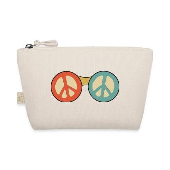 Sonnenbrille Frieden Frieden Symbol - Bio-Täschchen - Natur - Vorne