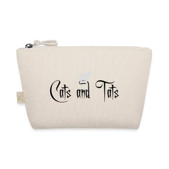 cats and tats quote - Organic Pouch - nature - Front