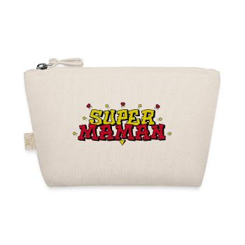 Super Mom Heart Stars - Organic Pouch - nature - Front