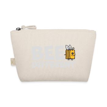 bee different saying quote - Organic Pouch - nature - Front