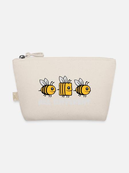 bee different Bienen Zitat - Bio-Täschchen - Natur