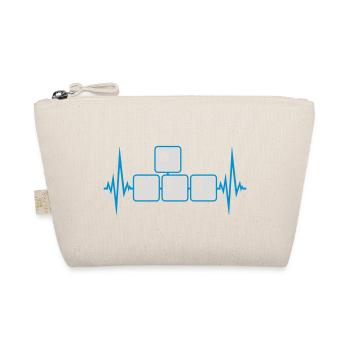 Computer WASD Keyboard Keys - Organic Pouch - nature - Front