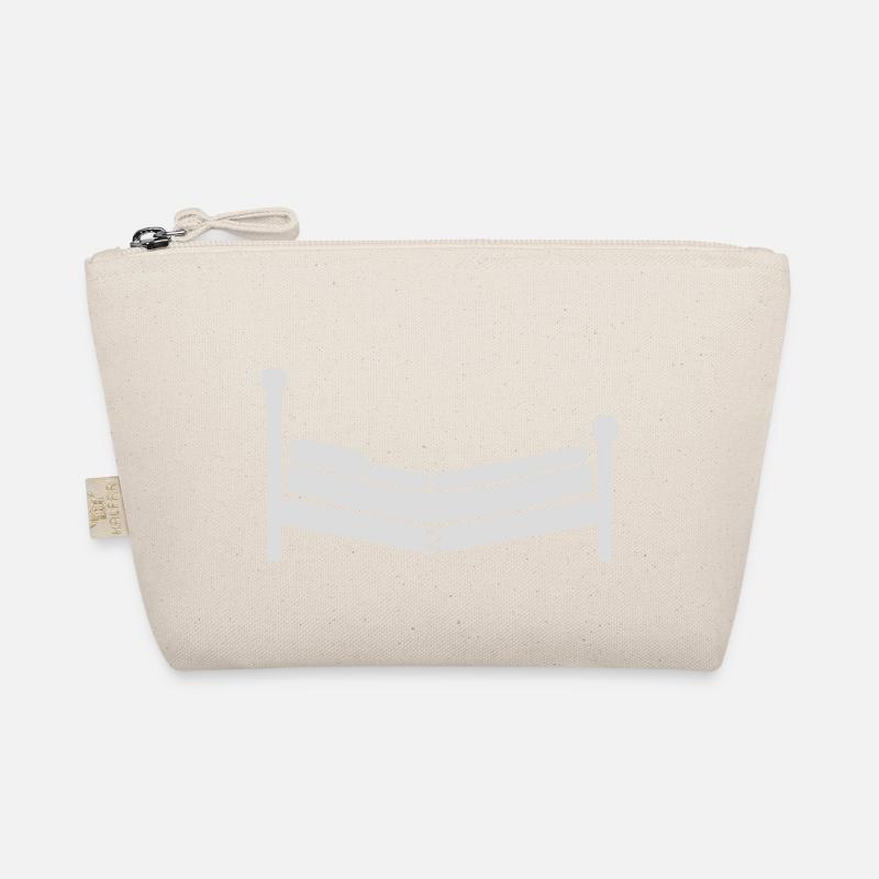 Destroyed Bed Clipart Logo Organic Pouch