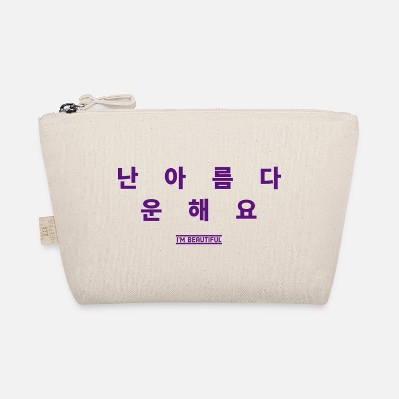 Koreanisch - Bio-Täschchen - Natur