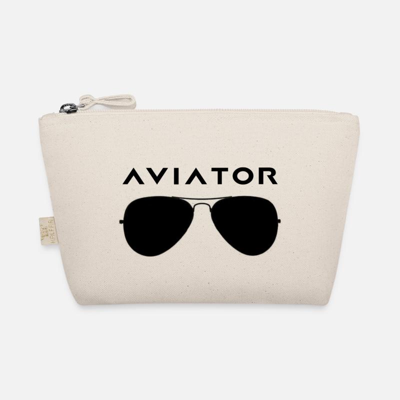 Aviator Sunglasses Organic Pouch