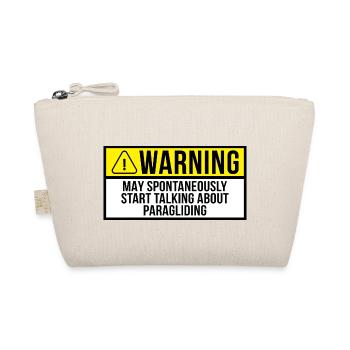 Warning May Spontaneously Start Talking About Para - Bio-Täschchen - Natur - Vorne