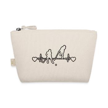 Floorball Hockey Gift Hockey Player Field Hockey - Organic Pouch - nature - Front