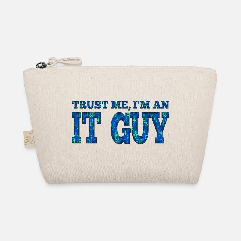 IT guy support geek computer computer geek technician Organic Pouch