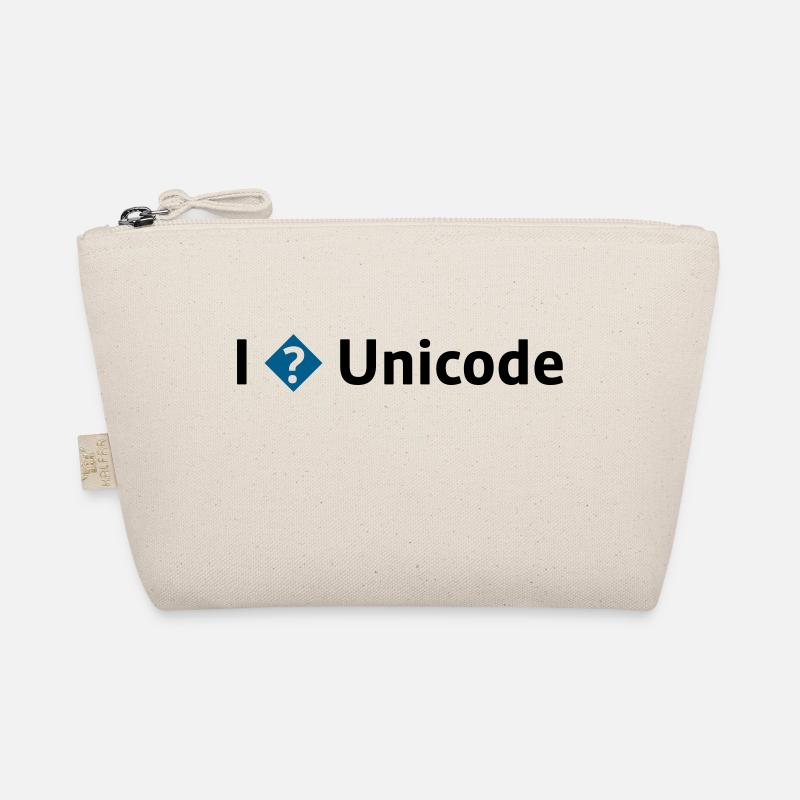 I Love Unicode / I Hate Unicode / I ? Unicode - Bio-Täschchen - Natur