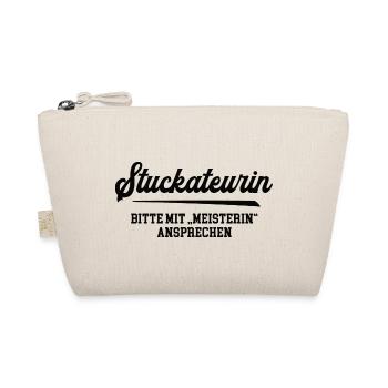 Stuckateurin Meisterin Stuckateurmeisterin - Bio-Täschchen - Natur - Vorne