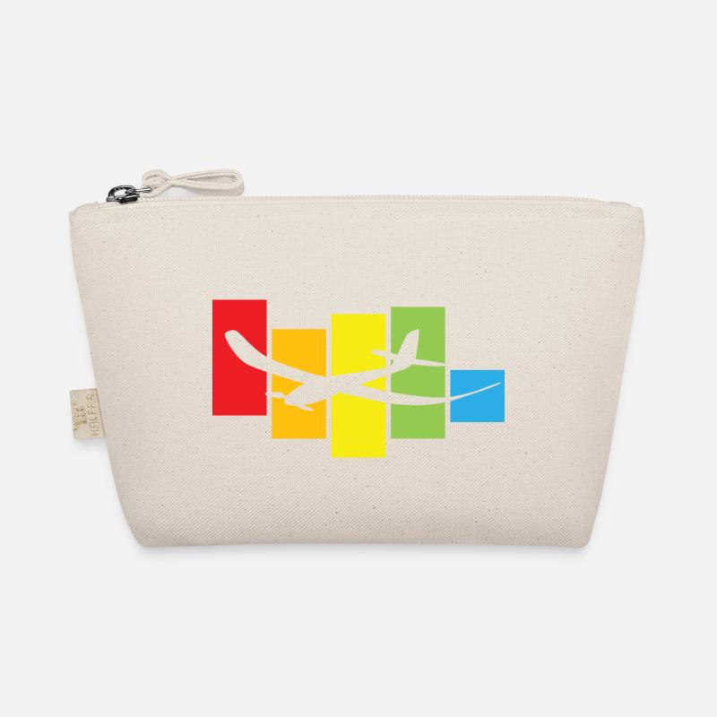 Farbenfrohes Flugzeug Bio-Täschchen