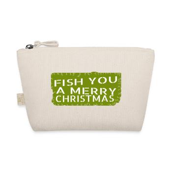 joke fishing rod santa bass fishing dinosaurs - Bio-Täschchen - Natur - Vorne