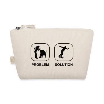 Skateboard Skating Skateboarding Skater Longboard - Organic Pouch - nature - Front
