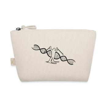Skiers Skiing Christmas Ski Wintersport - Organic Pouch - nature - Front