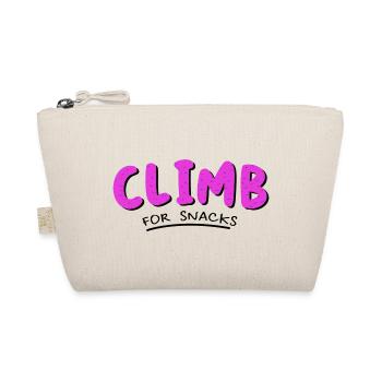 Climb For Snacks Bouldering Rock Climbing Rock Bou - Bio-Täschchen - Natur - Vorne