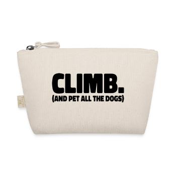 Climb And Pet All The Dogs Rock Climber Bouldering - Bio-Täschchen - Natur - Vorne